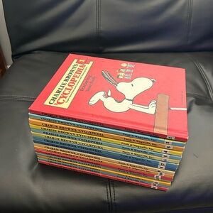 CHARLIE BROWN'S  Cyclopedia Encyclopedia Complete Set‎ Vol 1-15, Hardcover, 1980